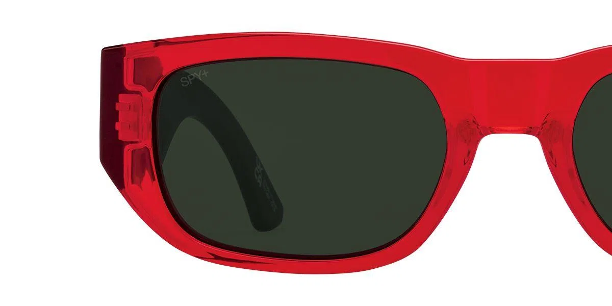 SpyOptic 670000 Sunglasses - Translucent Red Matte Black - view 10